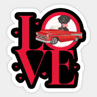 Labrador retriever Love Sticker